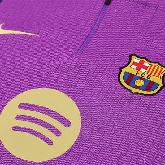 25/26 FC Barcelona Half Zip Training Purple/Blue Kids Size Tracksuit