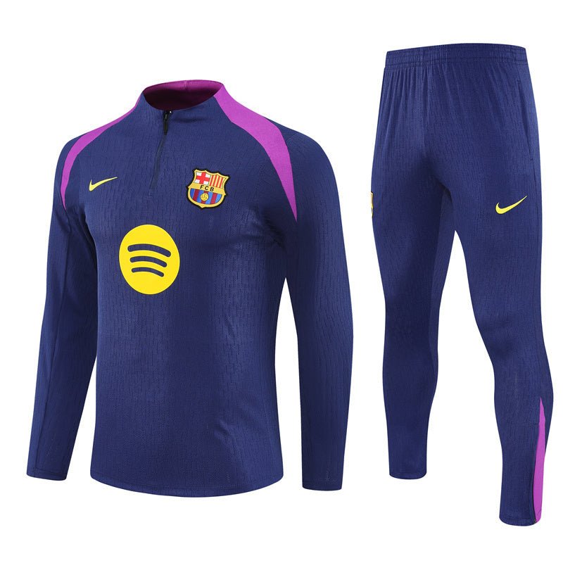 25/26 FC Barcelona Training Blue/Purple Kids Size Tracksuit