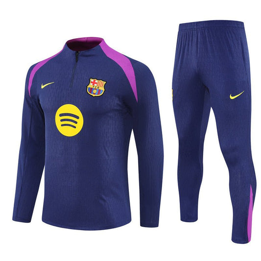 25/26 FC Barcelona Training Blue/Purple Kids Size Tracksuit