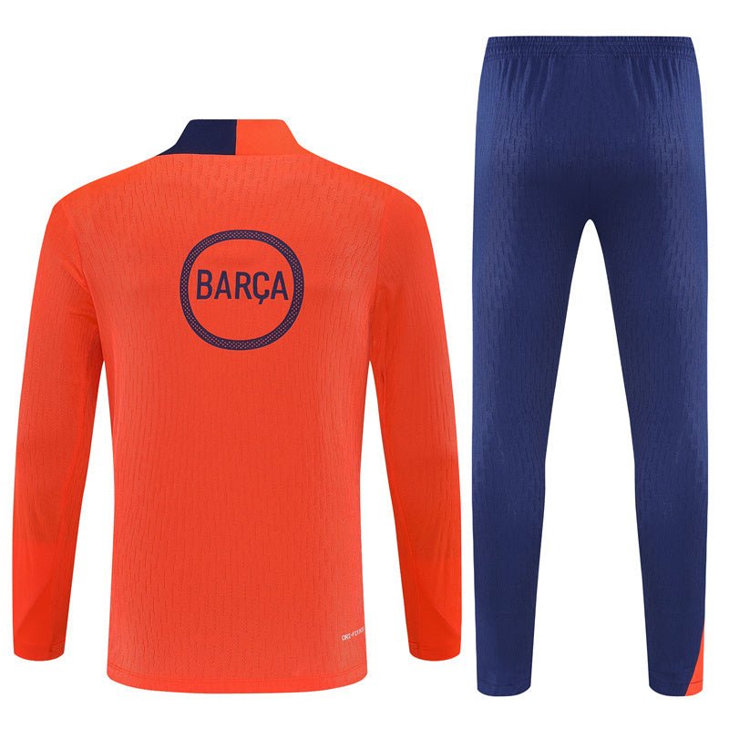 25/26 FC Barcelona Training Orange/Blue Kids Size Tracksuit
