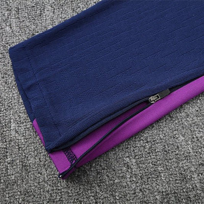 25/26 FC Barcelona Training Purple/Blue Kids Size Tracksuit