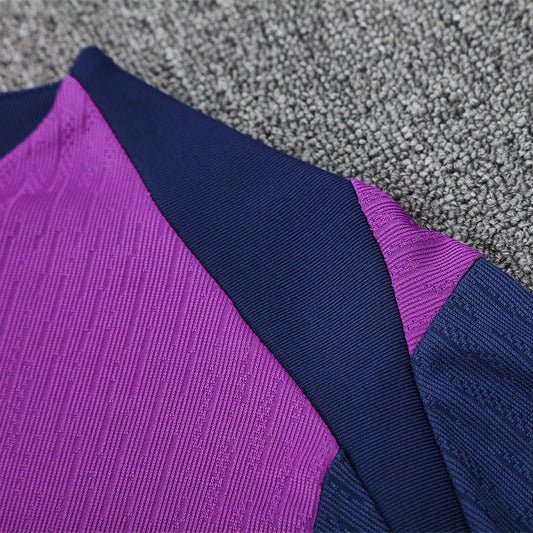 25/26 FC Barcelona Training Purple/Blue Kids Size Tracksuit