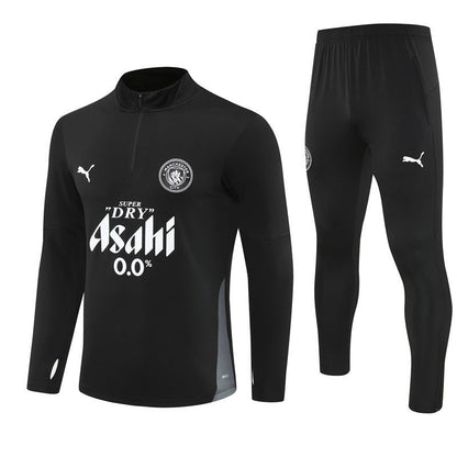 25/26 Manchester City x Asahi Black Kids Size Tracksuit