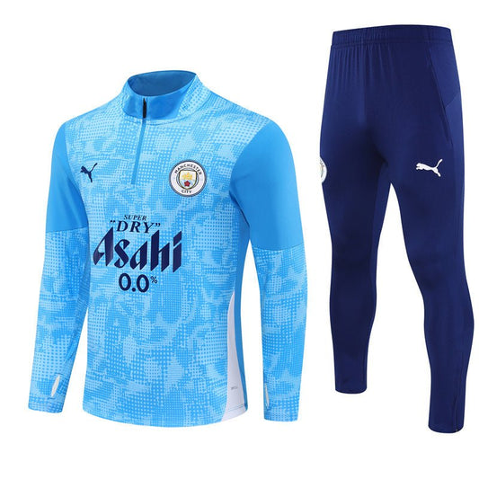 25/26 Manchester City x Asahi Blue Kids Size Tracksuit