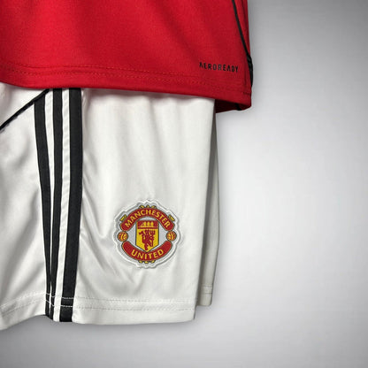 25/26 Manchester United Home Kids Size Kit