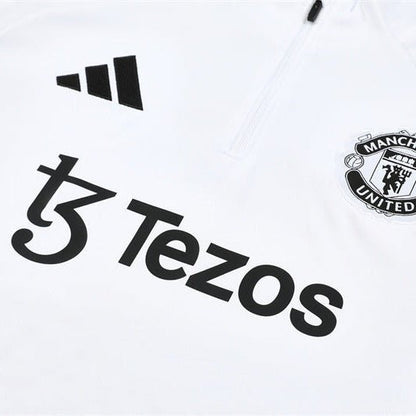 25/26 Manchester United Training White Tracksuit