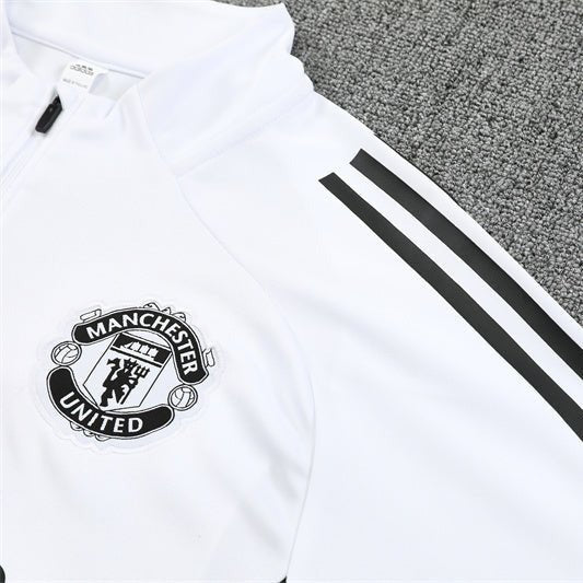 25/26 Manchester United Training White Tracksuit