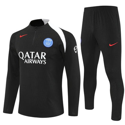 25/26 PSG Training Black Kids Size Tracksuit