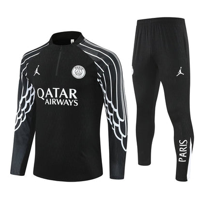 25/26 PSG x Jordan Black Kids Size Tracksuit
