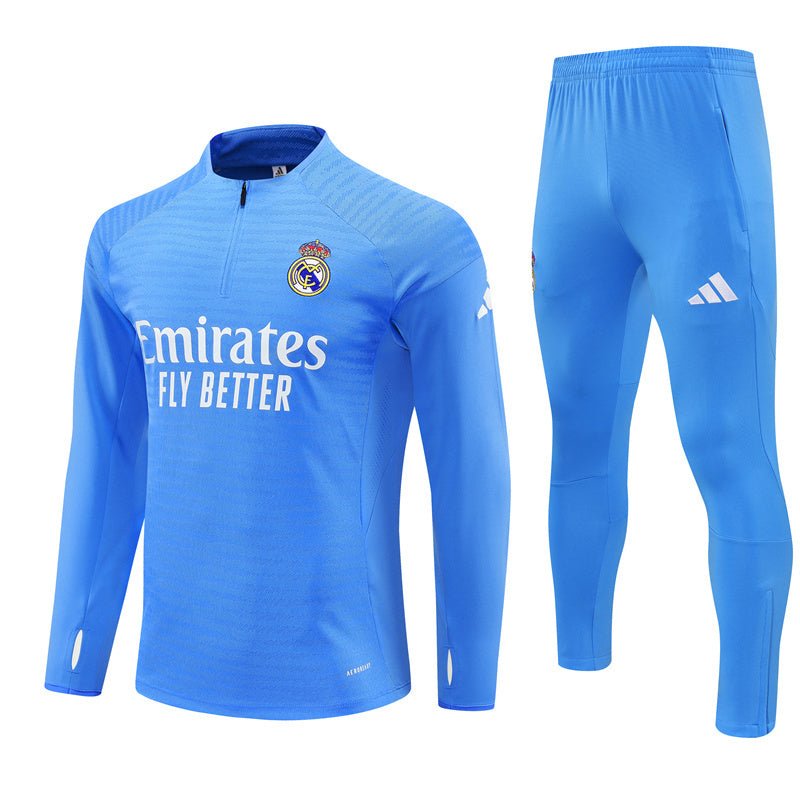 25/26 Real Madrid Training Light Blue Kids Size Tracksuit