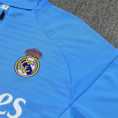25/26 Real Madrid Training Light Blue Kids Size Tracksuit
