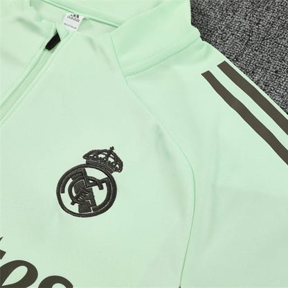 25/26 Real Madrid Training Lime Green Kids Size Tracksuit