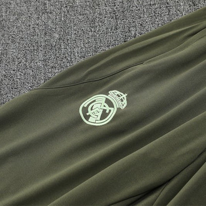 25/26 Real Madrid Training Lime Green Kids Size Tracksuit