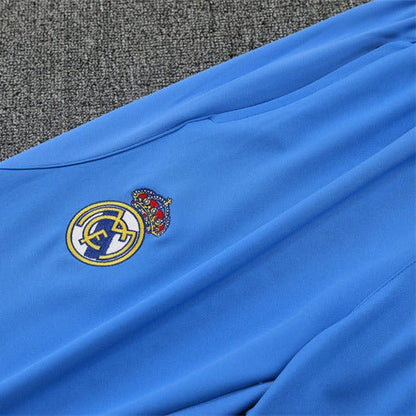 25/26 Real Madrid Training White/Light Blue Kids Size Tracksuit