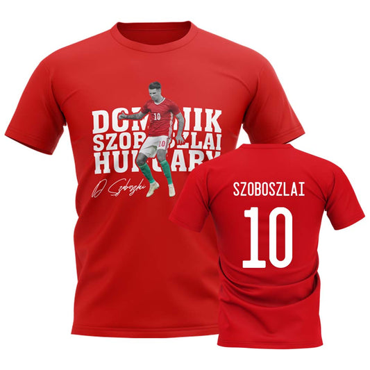 Dominik Szoboszlai Hungary Player Tee (Red)