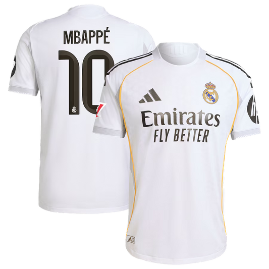 Real Madrid 2025/26 MBAPPE 10 Home Jersey