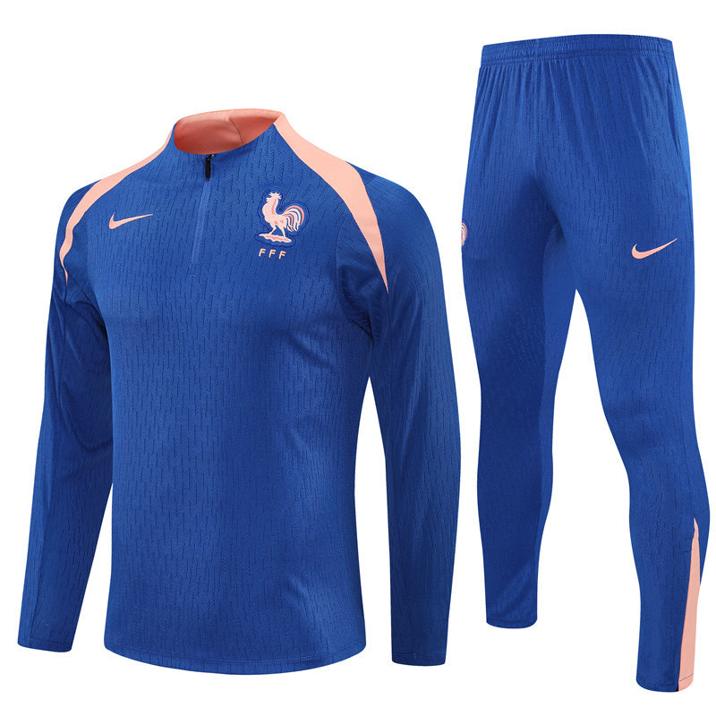 25/26 France Training Blue/Pink Tracksuit
