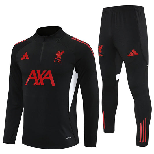 25/26 Liverpool Training Black Kids Size Tracksuit