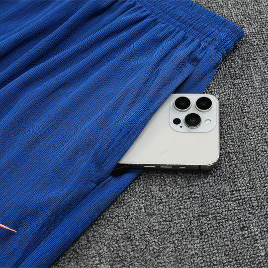 25/26 France Training Pink/Blue Kids Size Tracksuit