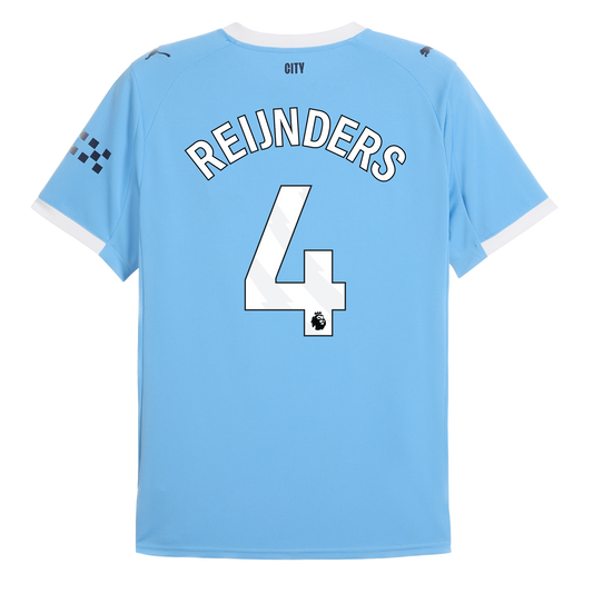 Man City 2025/26 Reijnders 4 Home Player Jersey