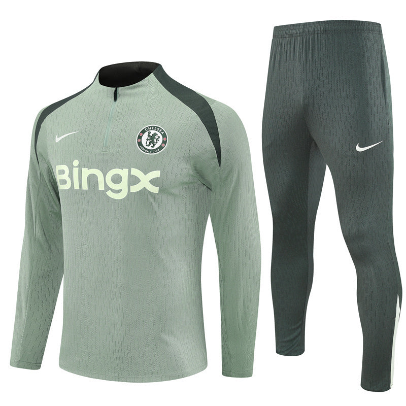 25/26 Chelsea x Nike Green Strike Drill Tracksuit