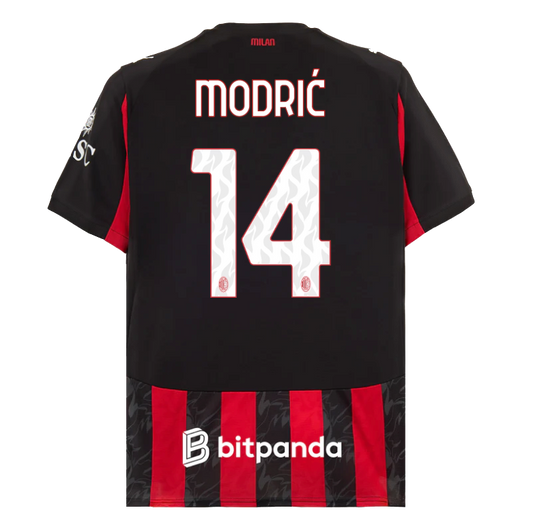 Ac Milan 2025/26 MODRIC 14 Home Player Jersey