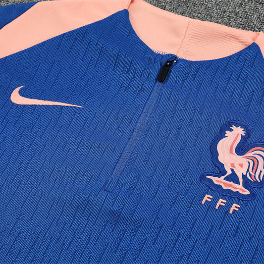 25/26 France Training Blue/Pink Kids Size Tracksuit