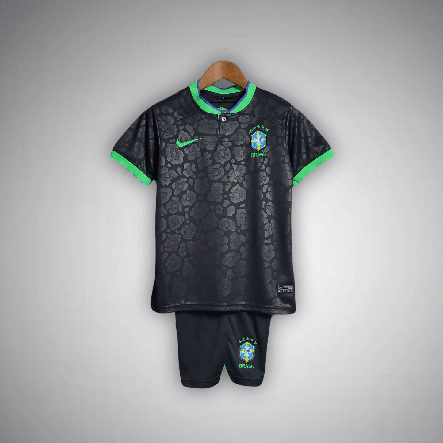 Brazil "Black Leopard" Premium Kids Size Kit