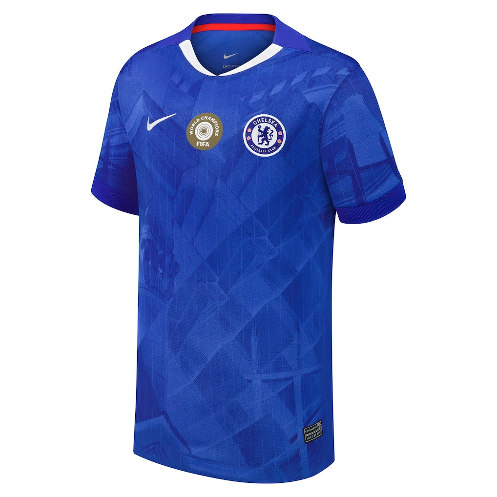 Chelsea 2025/26 Home Player Jersey with World Champions Badge