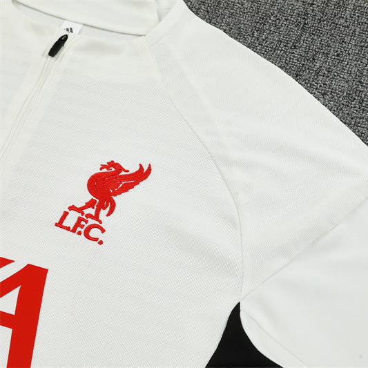25/26 Liverpool Training White Kids Size Tracksuit