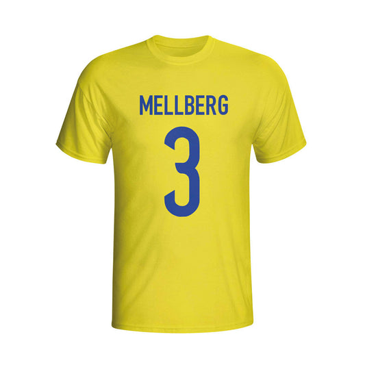 Olof Mellberg Sweden Hero T-shirt (yellow)