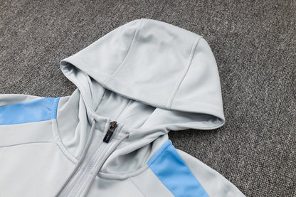 PSG White and Blue Premium Tracksuit