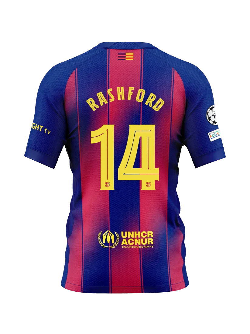 Barcelona 2025/26 RASHFORD 14 Home Jersey