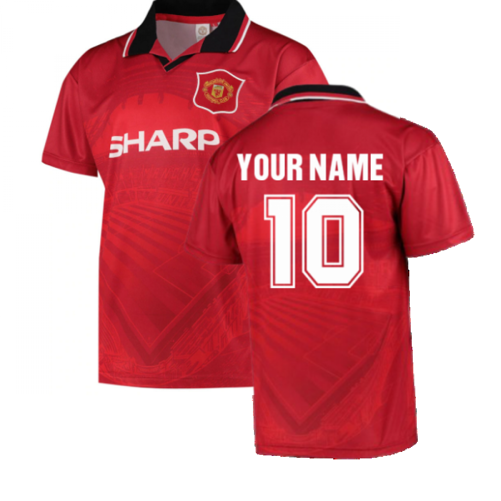 1996 Manchester United Home Football Shirt (Your Name)