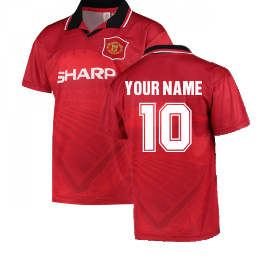 1996 Manchester United Home Football Shirt (Your Name)