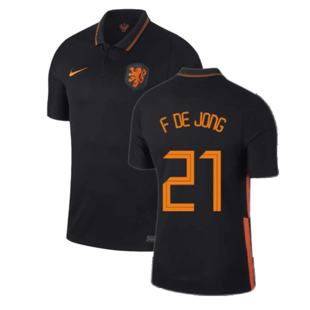 2020-2021 Holland Away Nike Football Shirt (F. DE JONG 21)