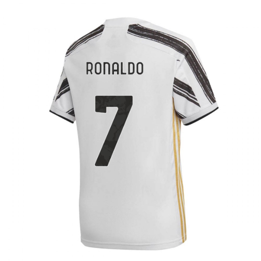 2020-2021 Juventus Adidas Home Shirt (Kids) (RONALDO  7)