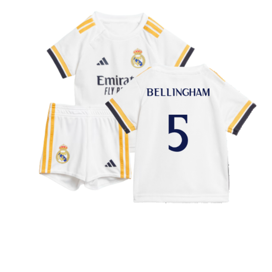 2023-2024 Real Madrid Home Baby Kit (Bellingham 5)