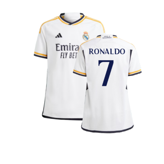 2023-2024 Real Madrid Home Shirt (Kids) (Ronaldo 7)