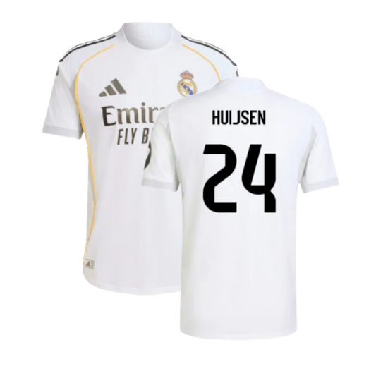 Real Madrid 2025/26 Huijsen 24 Home Player Jersey