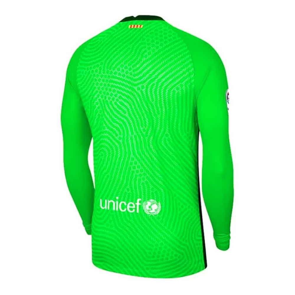 2020-2021 Barcelona Home Goalkeeper Shirt (Green) - Kids