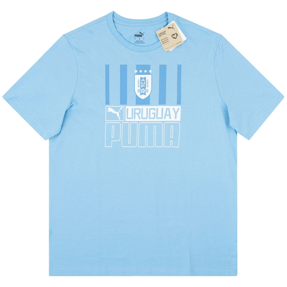 2022-2023 Uruguay FtblCore Tee (Blue)