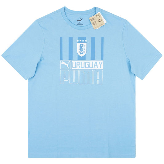 2022-2023 Uruguay FtblCore Tee (Blue)