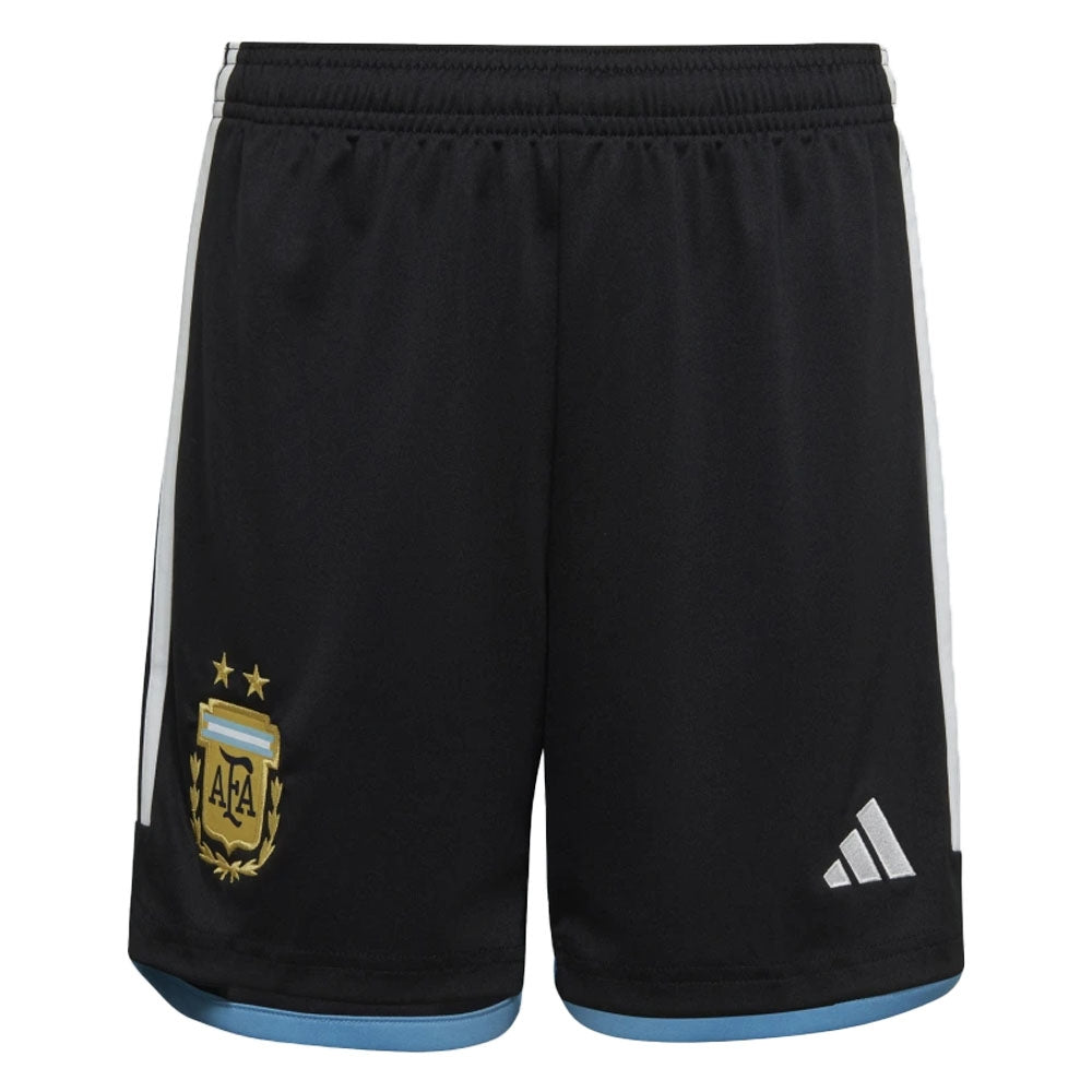 2022-2023 Argentina Home Shorts (Black) - Kids