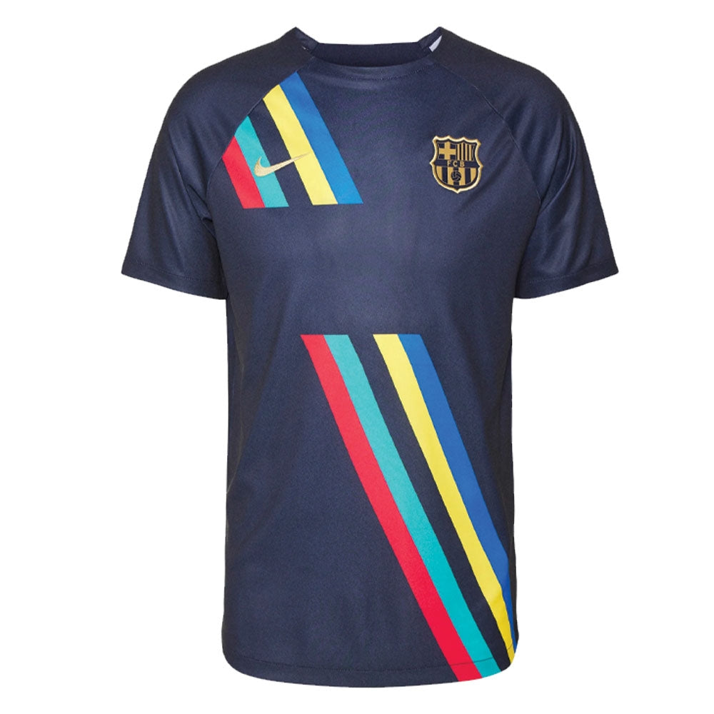 2022-2023 Barcelona Pre-Match Training Shirt (Obsidian)