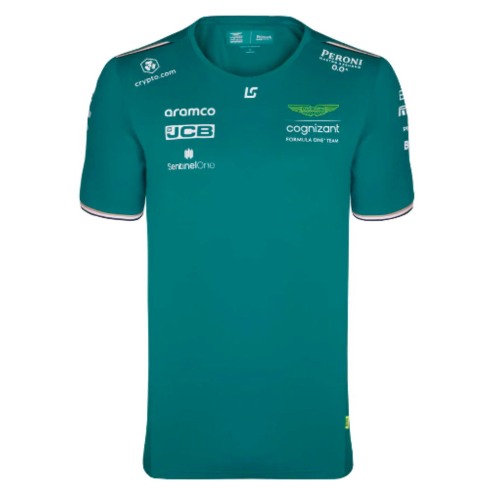 2023 Aston Martin Official Lance Stroll Driver Tee (Green) - Kids