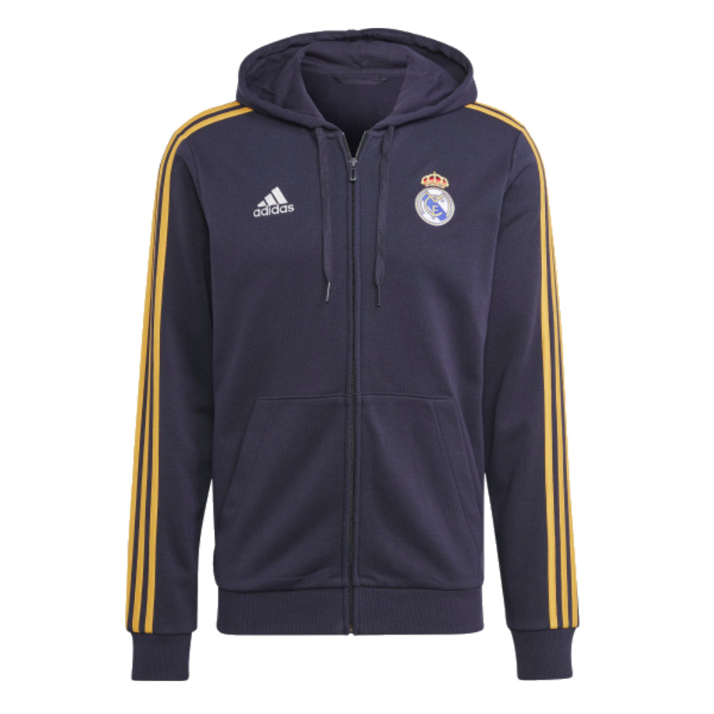 2023-2024 Real Madrid DNA Full Zip Hoody (Legend Ink)