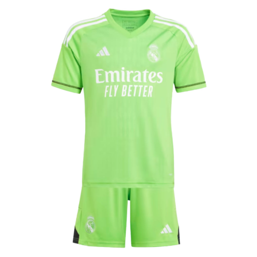 2023-2024 Real Madrid Home Goalkeeper Youth Kit (COURTOIS 1)