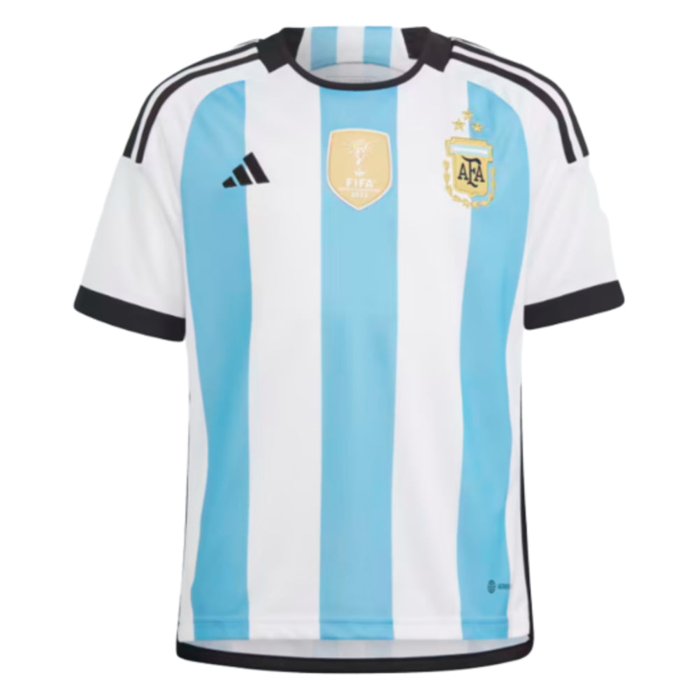 Argentina 2022 World Cup Winners Home Shirt - Kids (MARADONA 10)