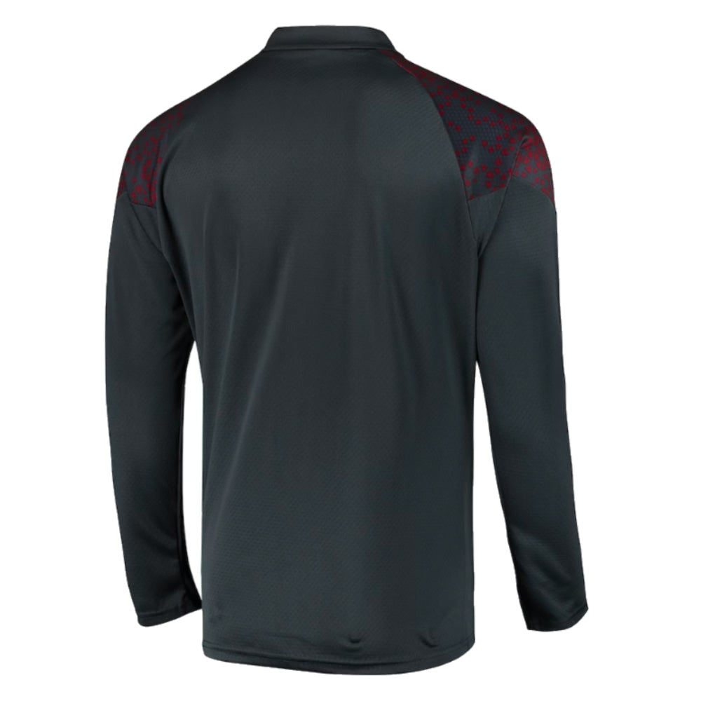 2023-2024 Man City Training Half Zip Top (Strong Grey) - Kids